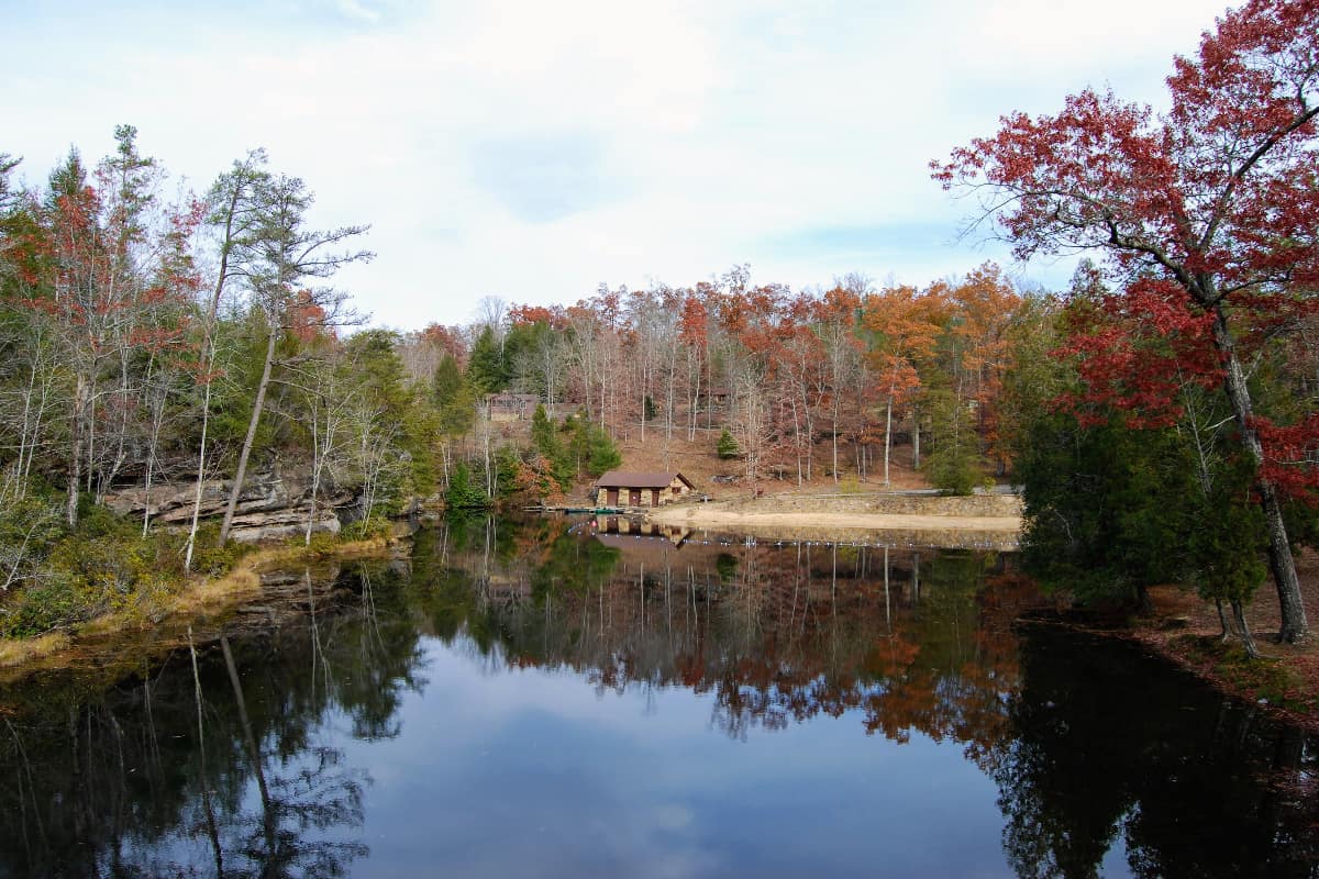 Lake at Pickett State park